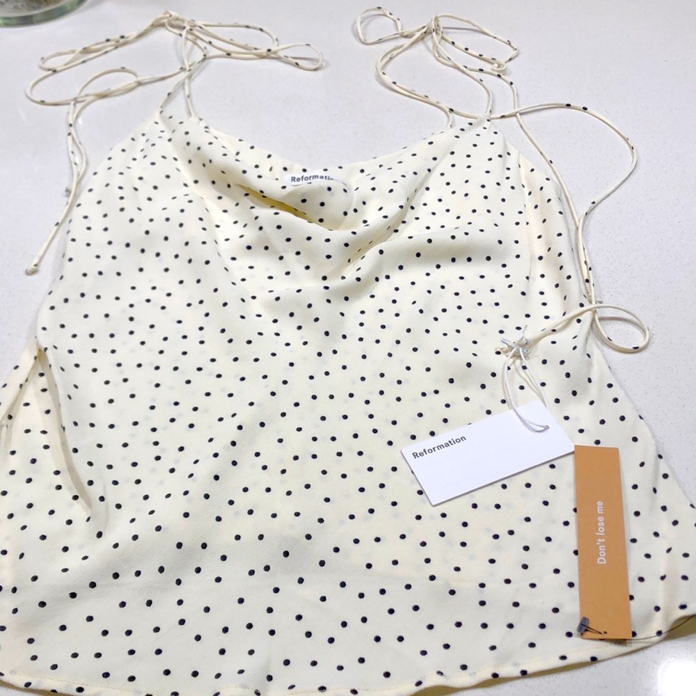 NEW Reformation Leah Top in “Pepper”